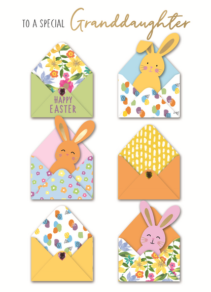 To A Special Granddaughter Hand-Finished Easter Card