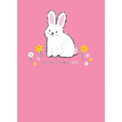 Decopatch Hoppy Easter Card Includes Removable Easter Bunny Patch