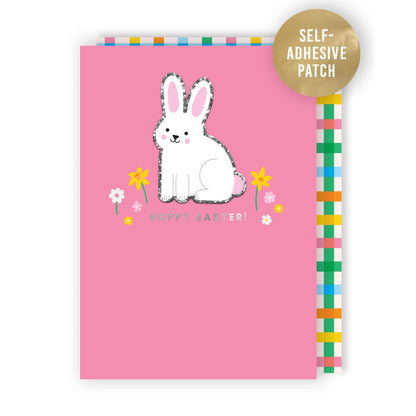 Decopatch Hoppy Easter Card Includes Removable Easter Bunny Patch