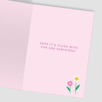 Decopatch Hoppy Easter Card Includes Removable Easter Bunny Patch