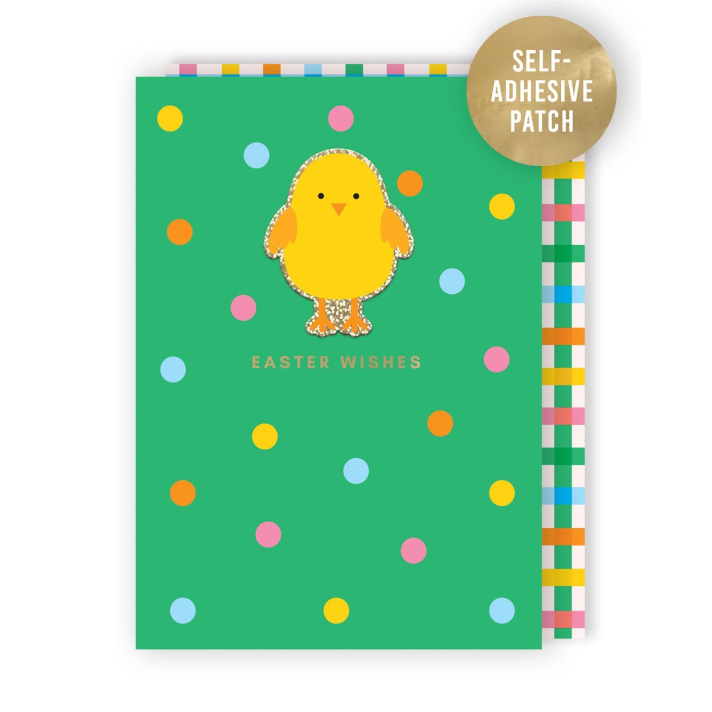 Decopatch Easter Wishes Card Includes Removable Easter Chick Patch