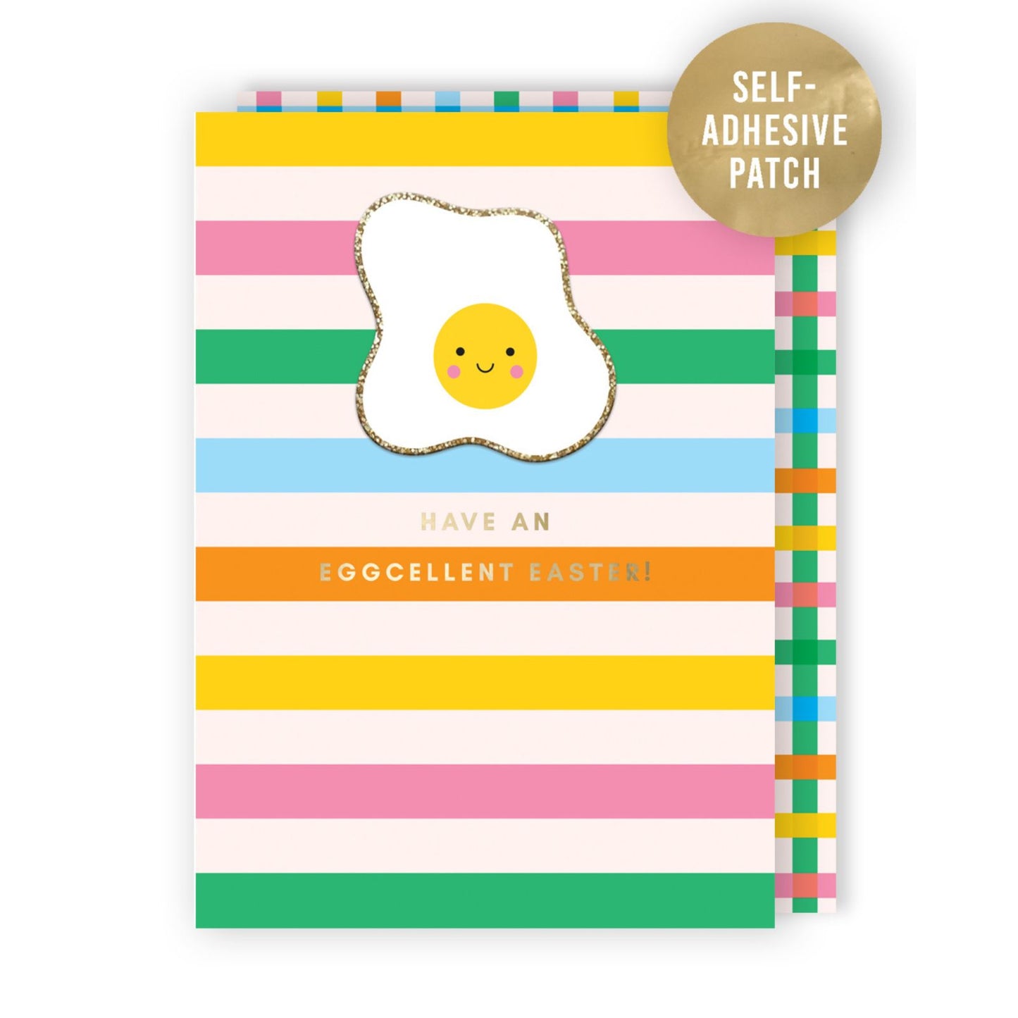 Decopatch Eggcellent Easter Card Includes Removable Fried Egg Patch
