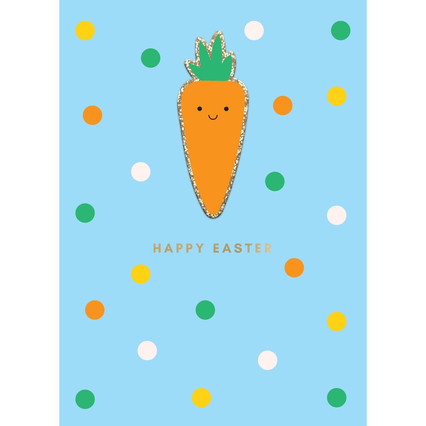 Decopatch Happy Easter Card Includes Removable Happy Carrot Patch