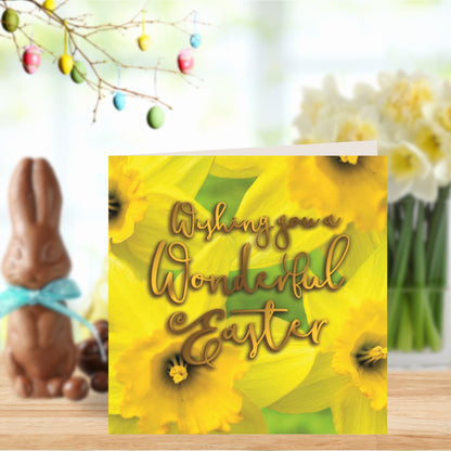 Wishing You A Wonderful Easter Photographic Easter Greeting Card