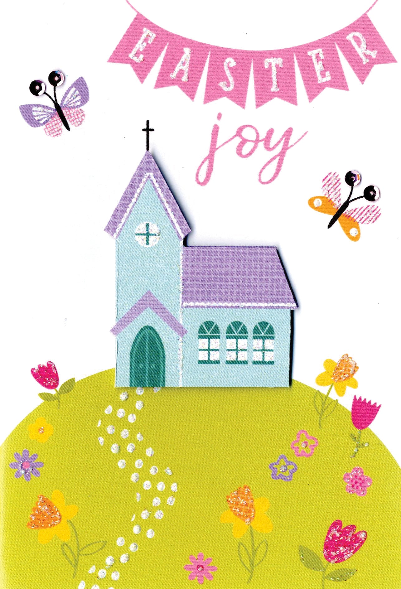 Easter Joy Easter Greeting Card Cute Hello You Embellished Card