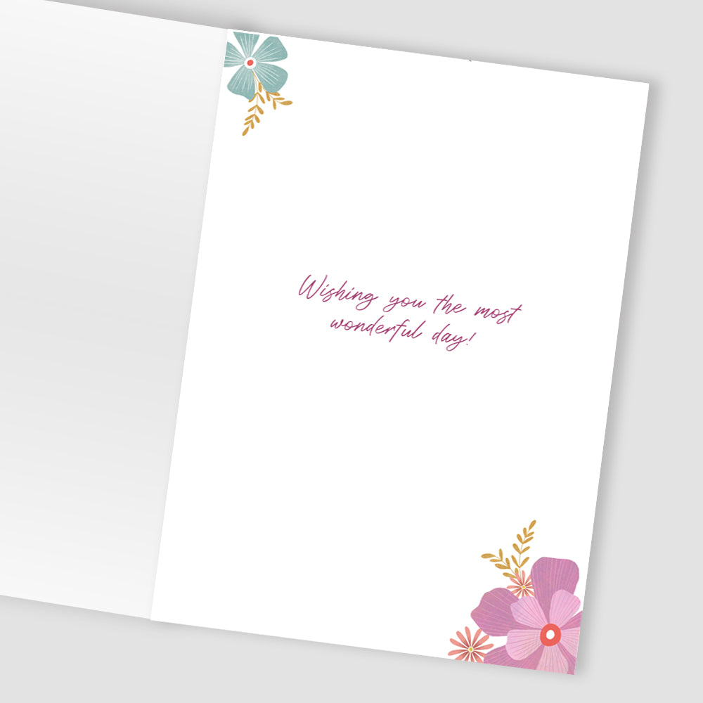 To The Birthday Girl Pretty Petals! Contemporary Birthday Card