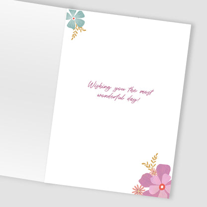 To The Birthday Girl Pretty Petals! Contemporary Birthday Card