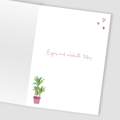 Birthday Wishes Purrfectly Cozy! Cat Contemporary Birthday Card