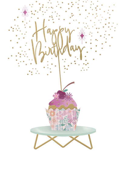 Happy Birthday Yummy Fun Surprise! Contemporary Birthday Card