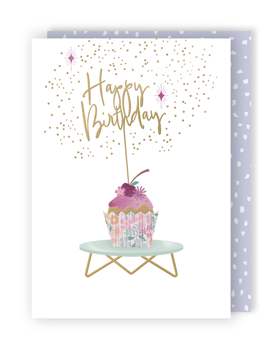 Happy Birthday Yummy Fun Surprise! Contemporary Birthday Card
