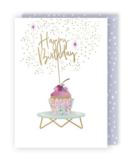 Happy Birthday Yummy Fun Surprise! Contemporary Birthday Card