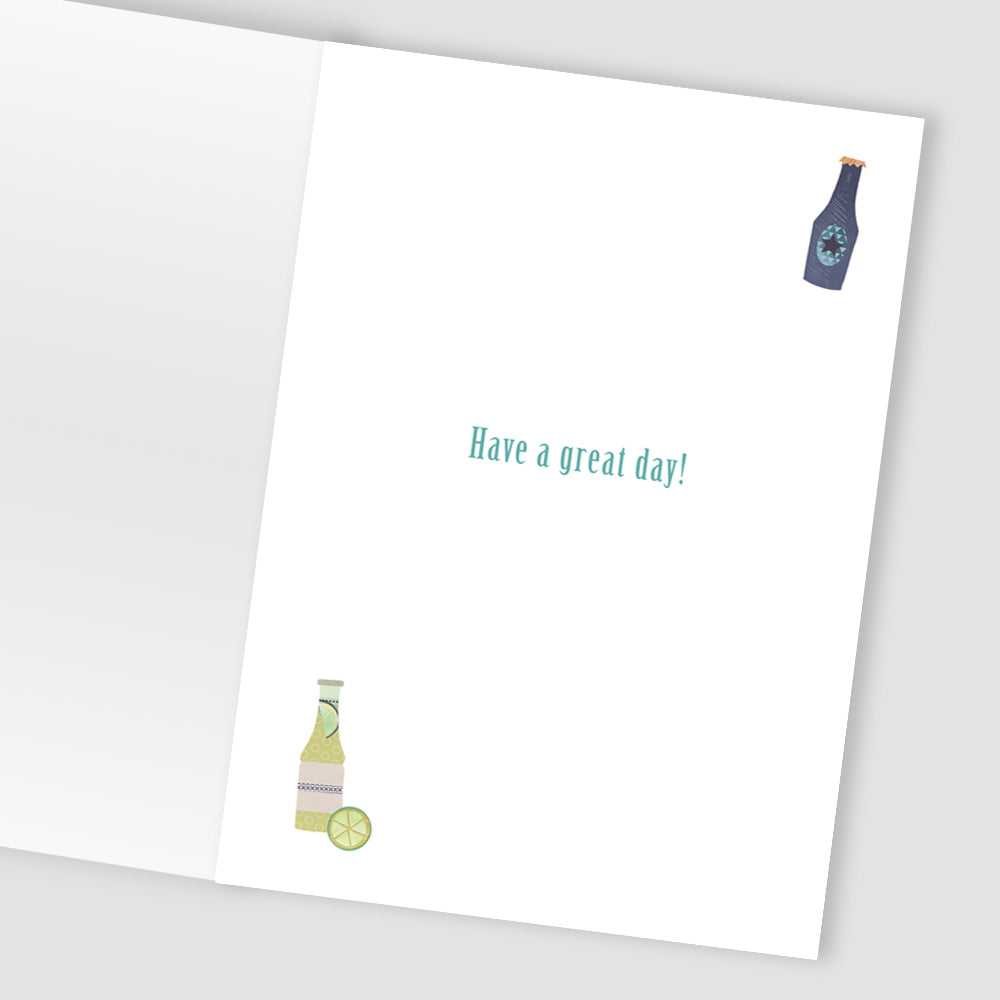 Cheers To You Happy Sips Galore! Contemporary Birthday Card