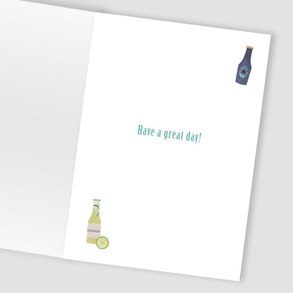 Cheers To You Happy Sips Galore! Contemporary Birthday Card