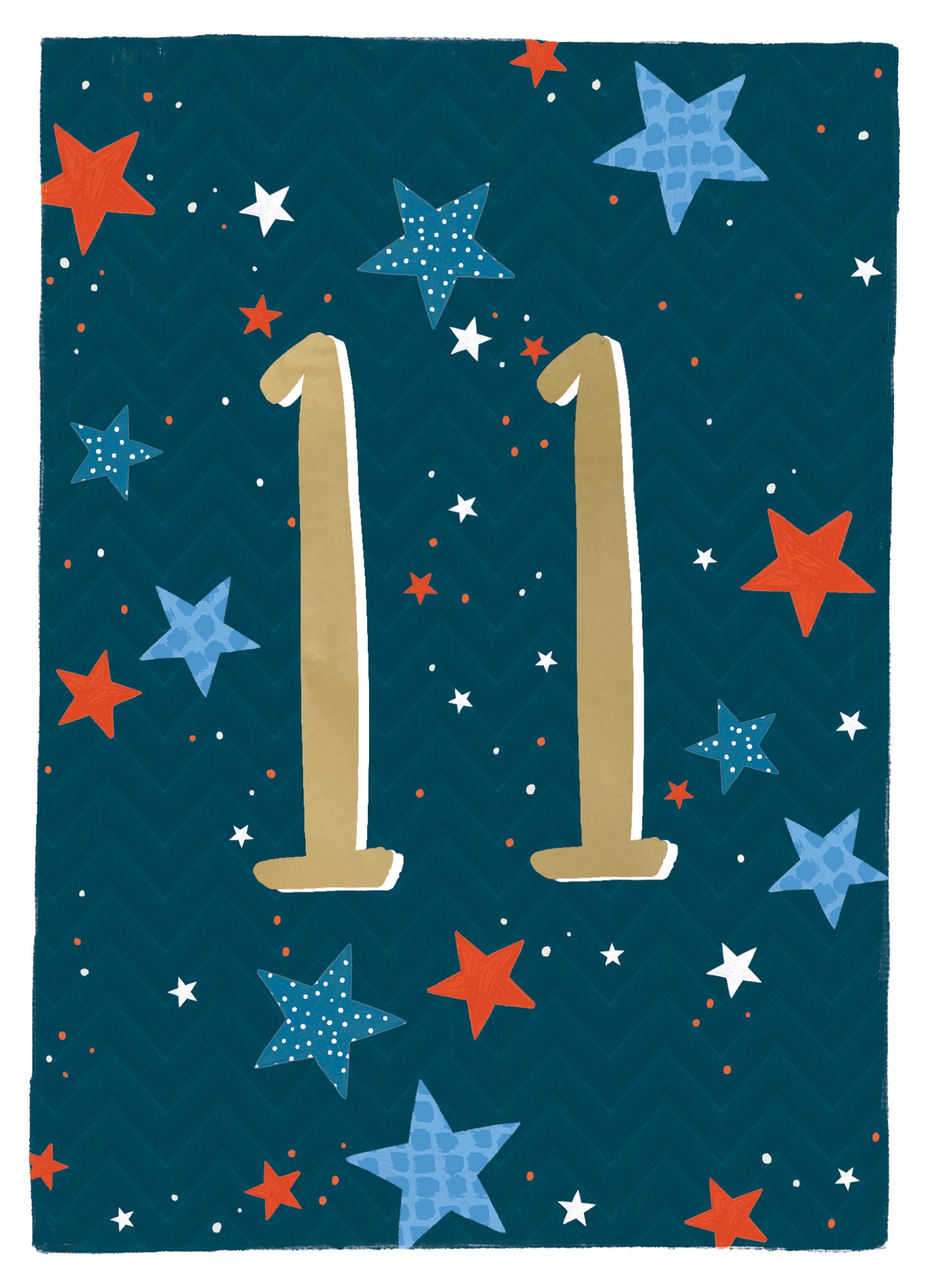 Age 11 Birthday Boy 11th Eleven-Tastic! Contemporary Birthday Card