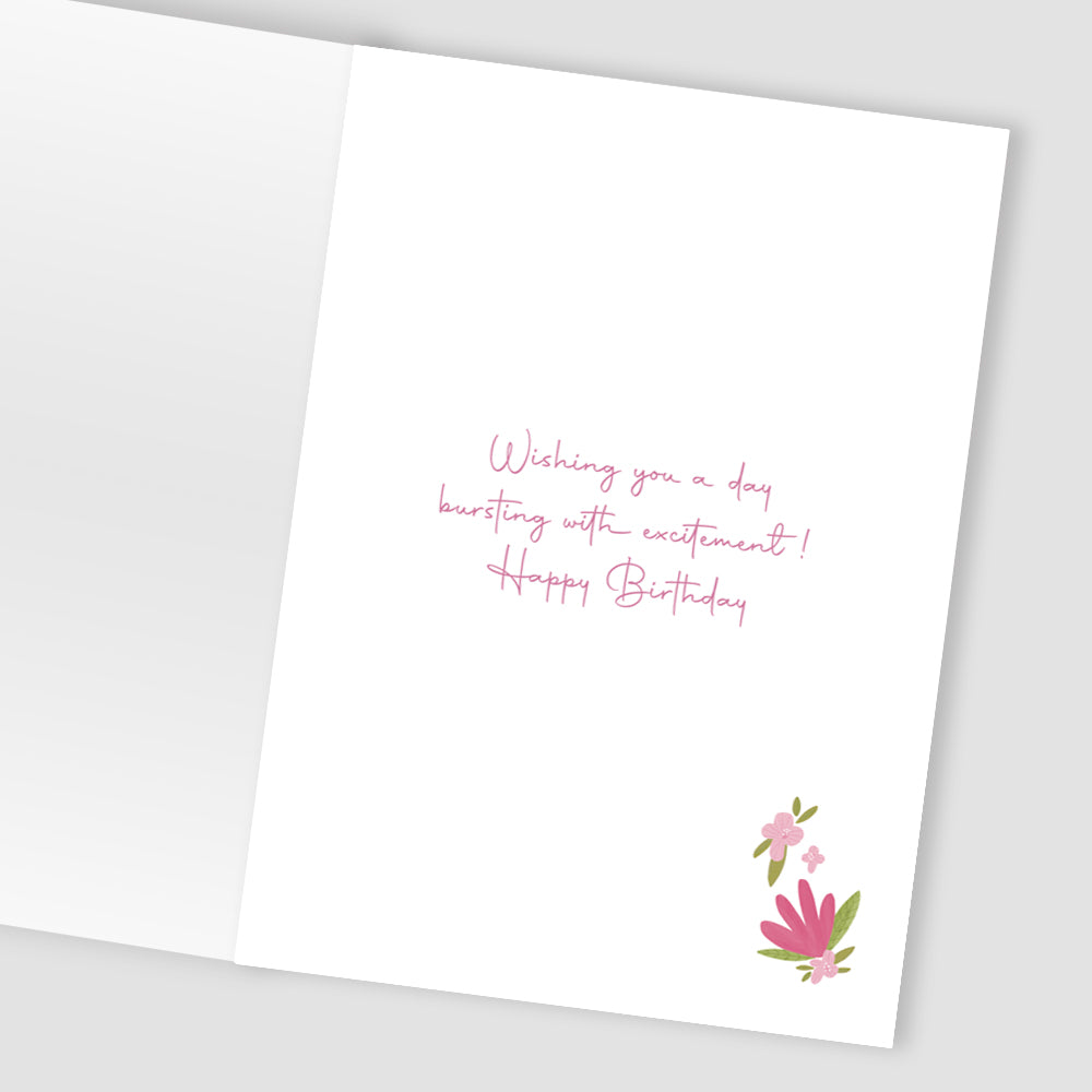 Age 12 Birthday Girl 12th Happy Bloomin' Birthday! Contemporary Birthday Card