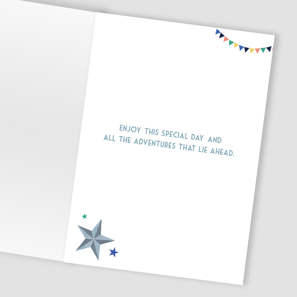 Age 18 Birthday Boy 18th Cheers, Eighteen! Contemporary Birthday Card