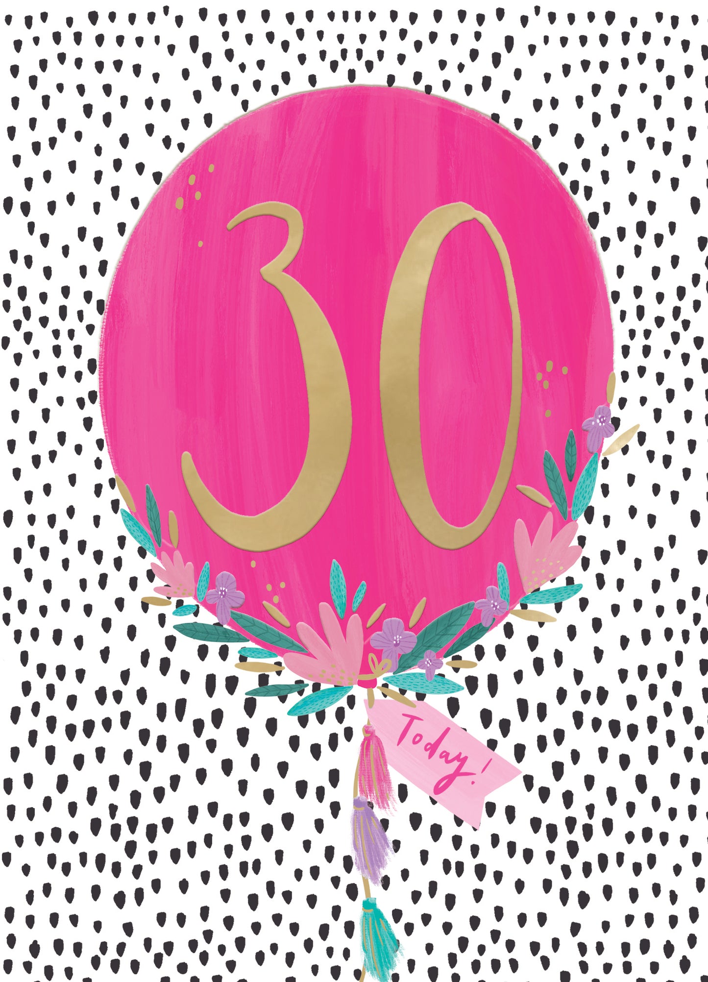 30th Birthday 30 Today For Her Fun Fiesta Fête! Contemporary Birthday Card