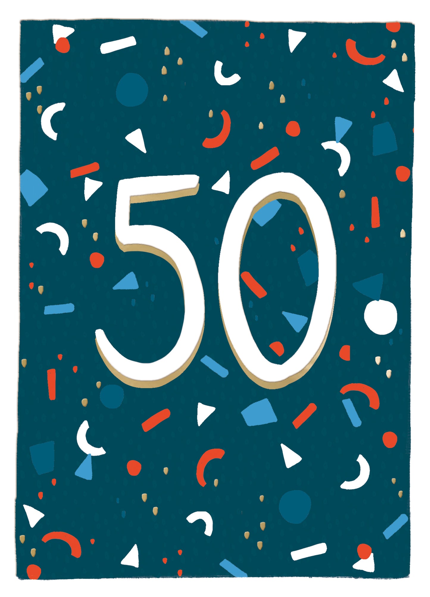 50th Birthday For Him Fifty-Tastic Fun! Contemporary Birthday Card
