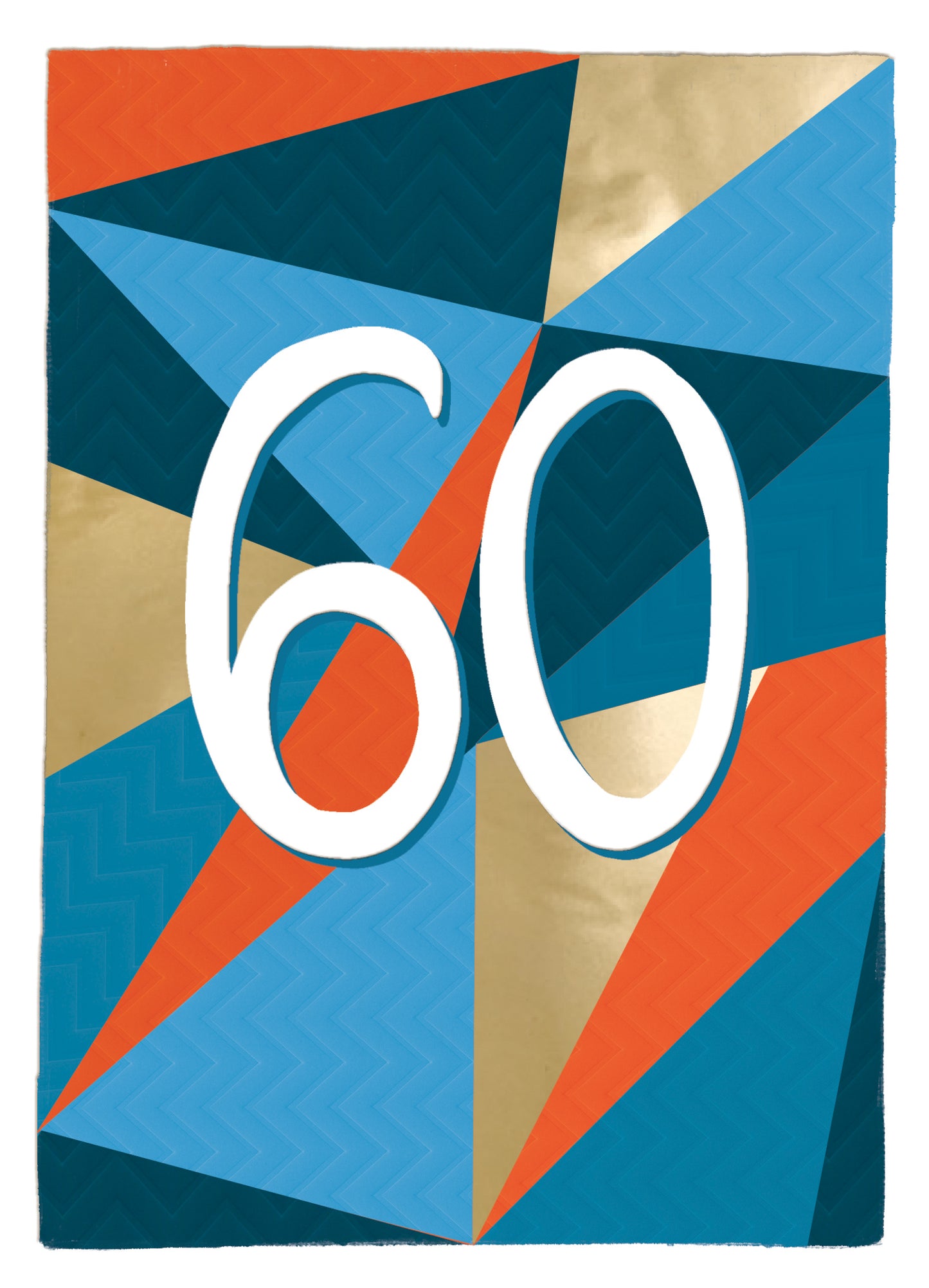 60th Birthday For Him Fun, Funky, Fabulous! Contemporary Birthday Card