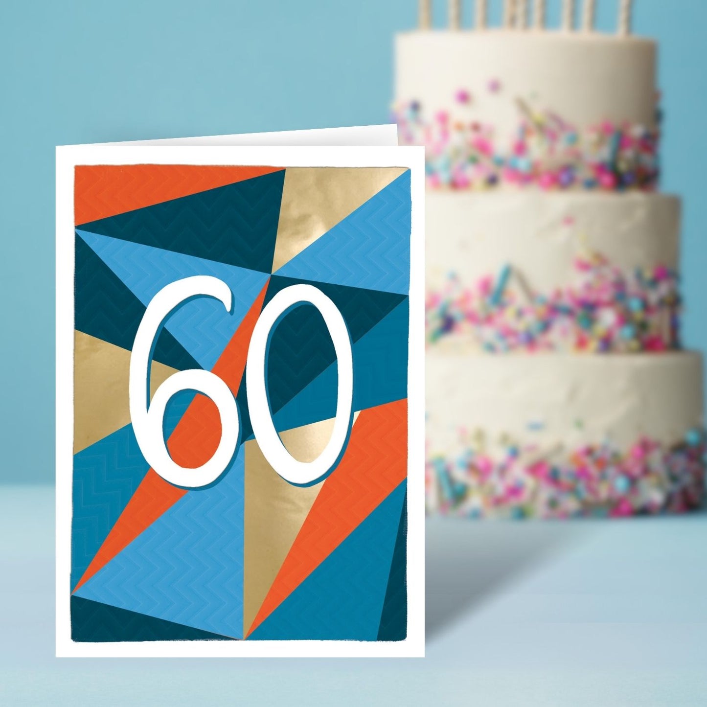 60th Birthday For Him Fun, Funky, Fabulous! Contemporary Birthday Card