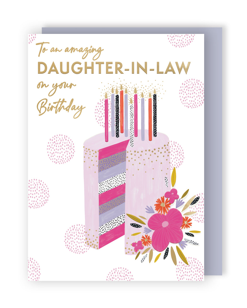 Amazing Daughter-In-Law Party Perfection! Contemporary Birthday Card