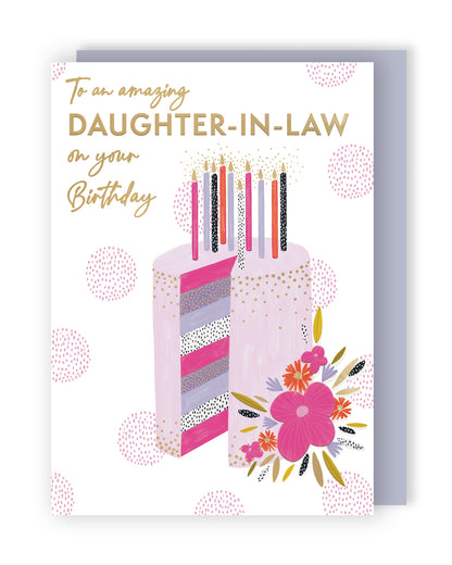 Amazing Daughter-In-Law Party Perfection! Contemporary Birthday Card