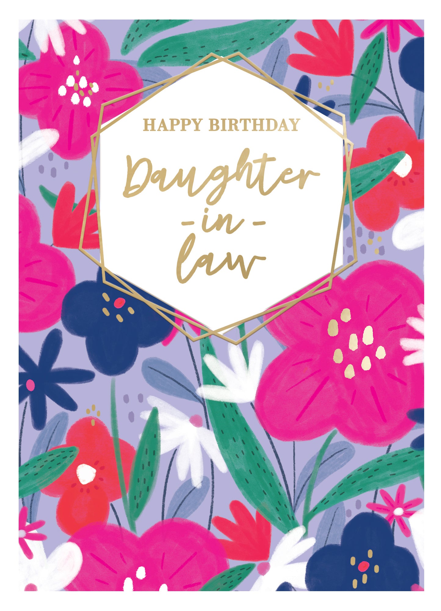 Happy Birthday Daughter-In-Law Golden Blooms Galore! Contemporary Birthday Card