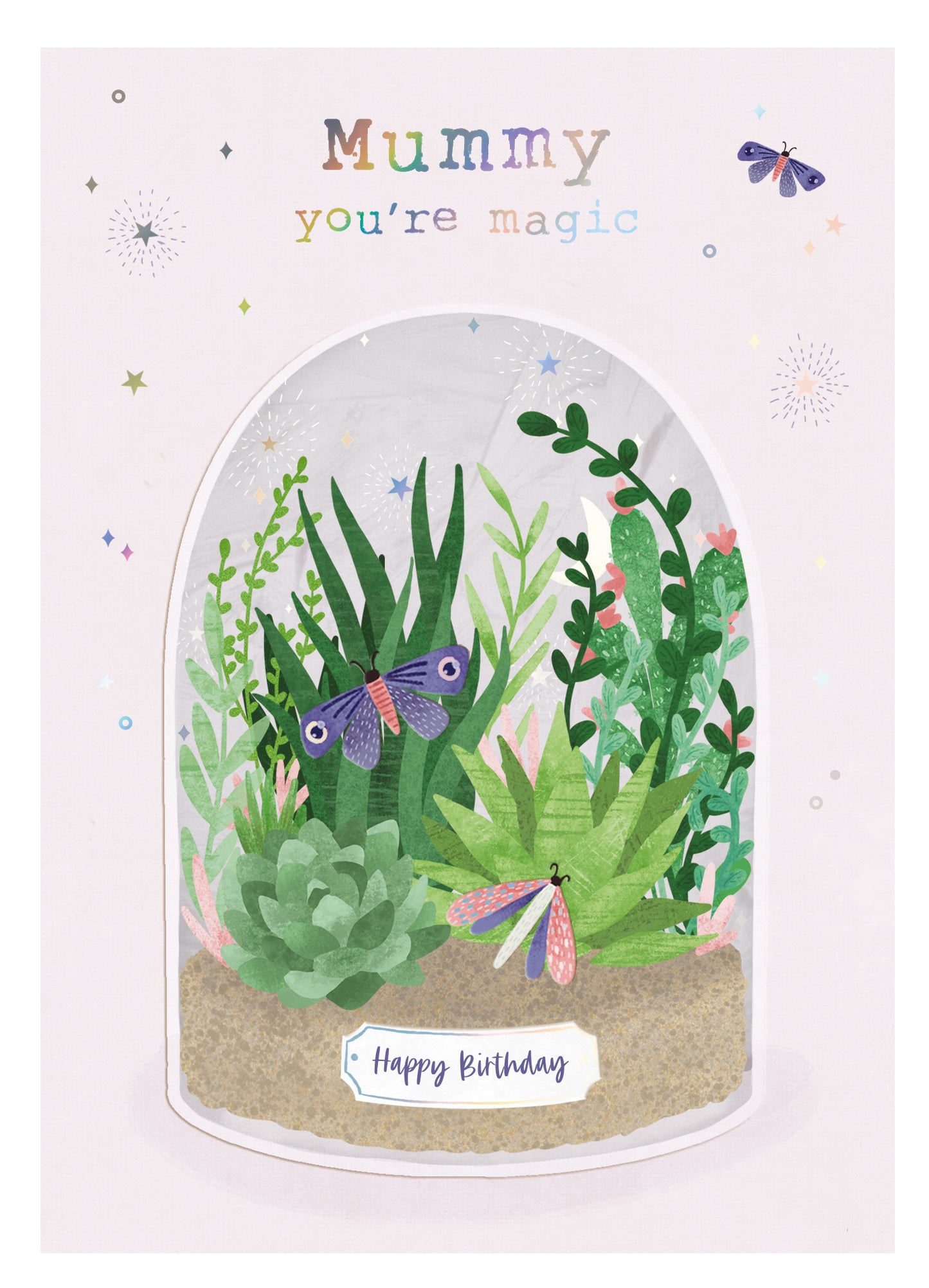Mummy You're Magic Happy Birthday Flowerful Wonderland! Contemporary Birthday Card
