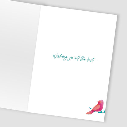 Good Luck A New Chapter Magical Adventures Await! Good Luck Greeting Card