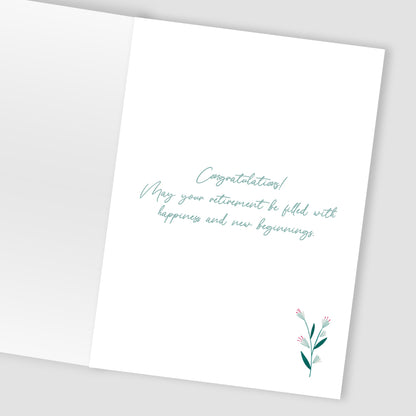 Happy Retirement A New Chapter Magical Adventures Await! Retirement Card