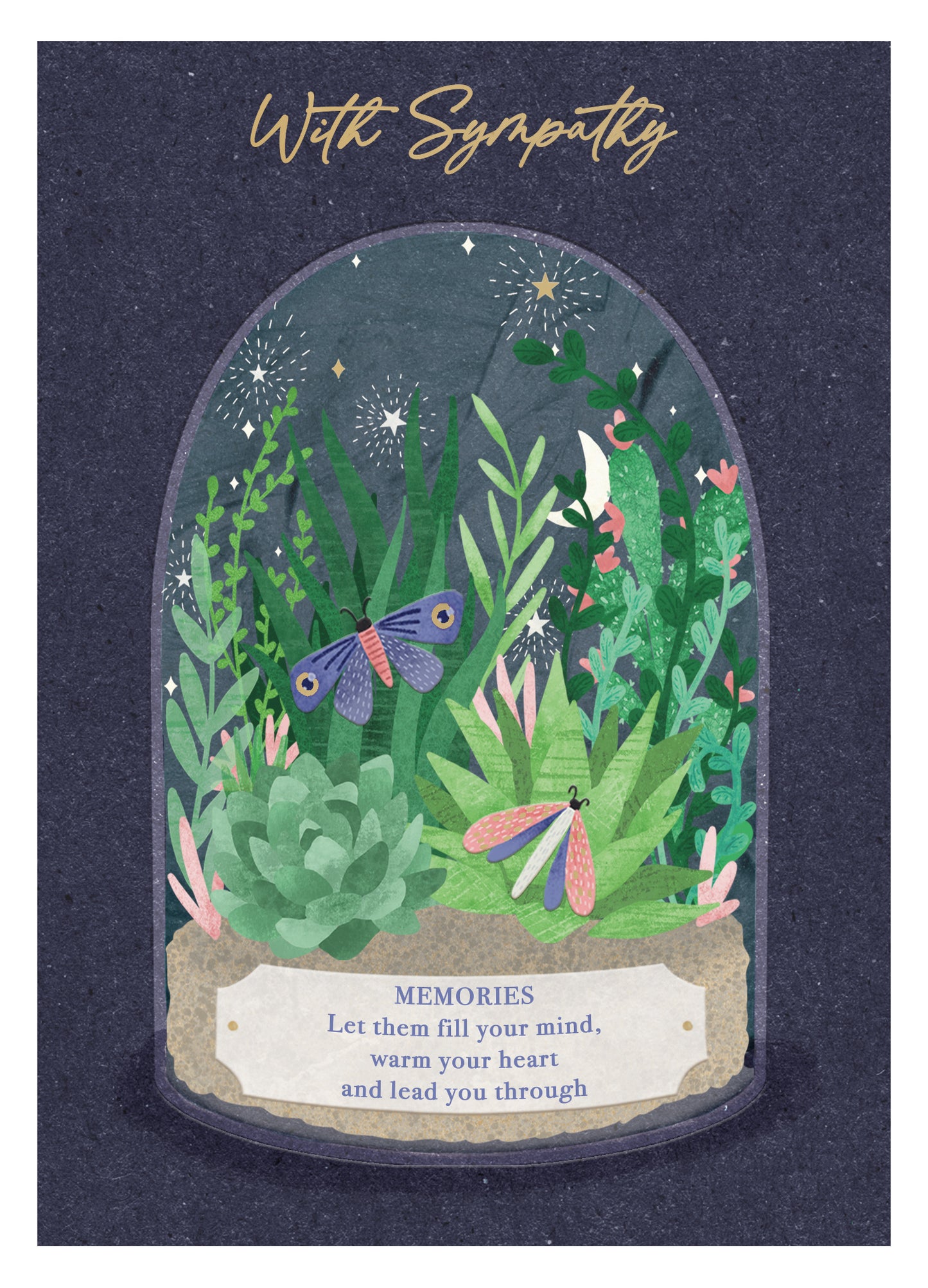 With Sympathy Let Memories Guide You Thinking Of You Greeting Card