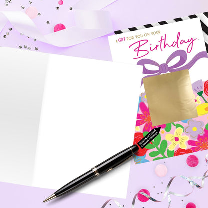 Mystery Message Floral Scratch-To-Reveal Secret Message Birthday Card
