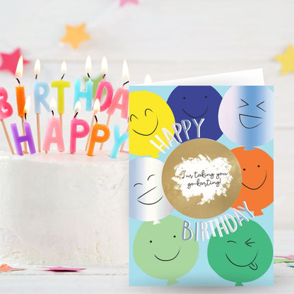 Mystery Message Smiley Faces Scratch-To-Reveal Secret Message Birthday Card