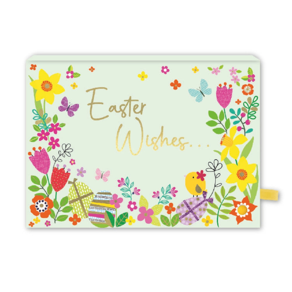 Pop Up Card & Chocolate Treat Tray Easter Wishes Easter Card & Gift