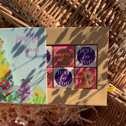 Pop Up Card & Chocolate Treat Tray Easter Wishes Easter Card & Gift