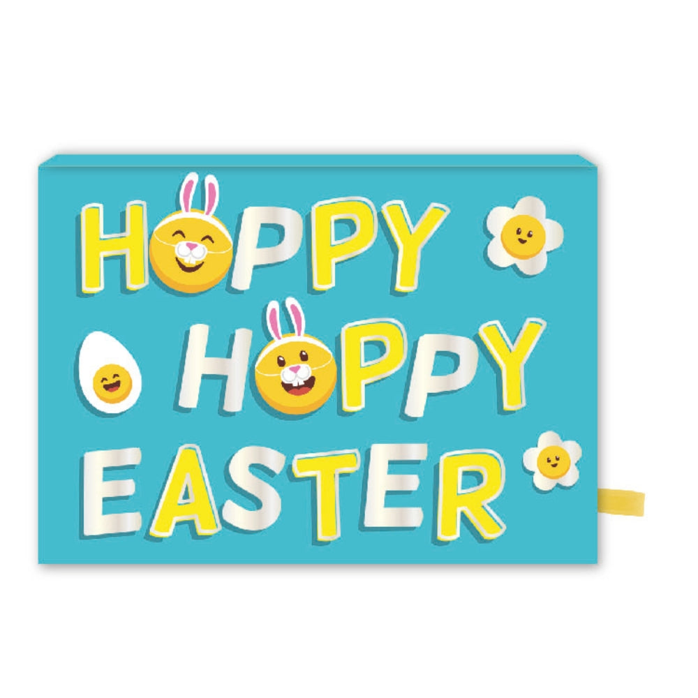 Pop Up Card & Chocolate Treat Tray Hoppy Easter Bunny Easter Card & Gift