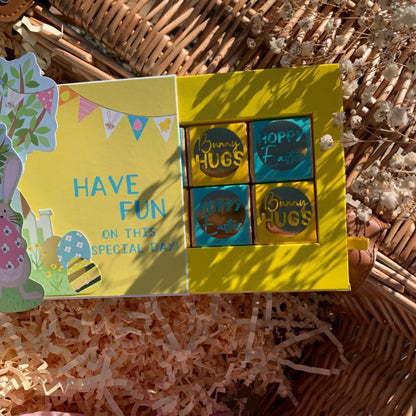 Pop Up Card & Chocolate Treat Tray Easter Egg Hunt Easter Card & Gift