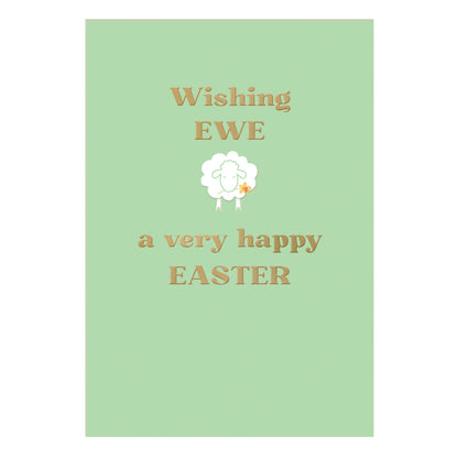 Pack of 5 Wishing Ewe Happy Easter Hospice UK Charity Easter Cards