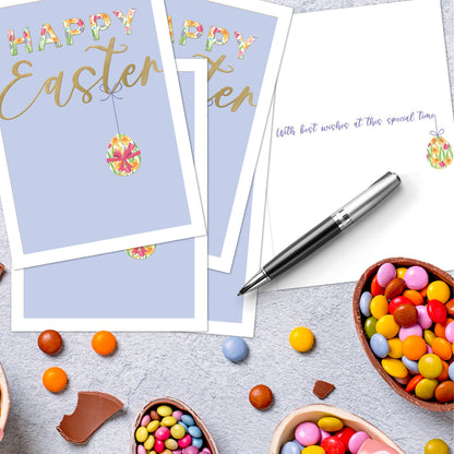 Pack of 5 Happy Easter Traditional Hospice UK Charity  Easter Cards