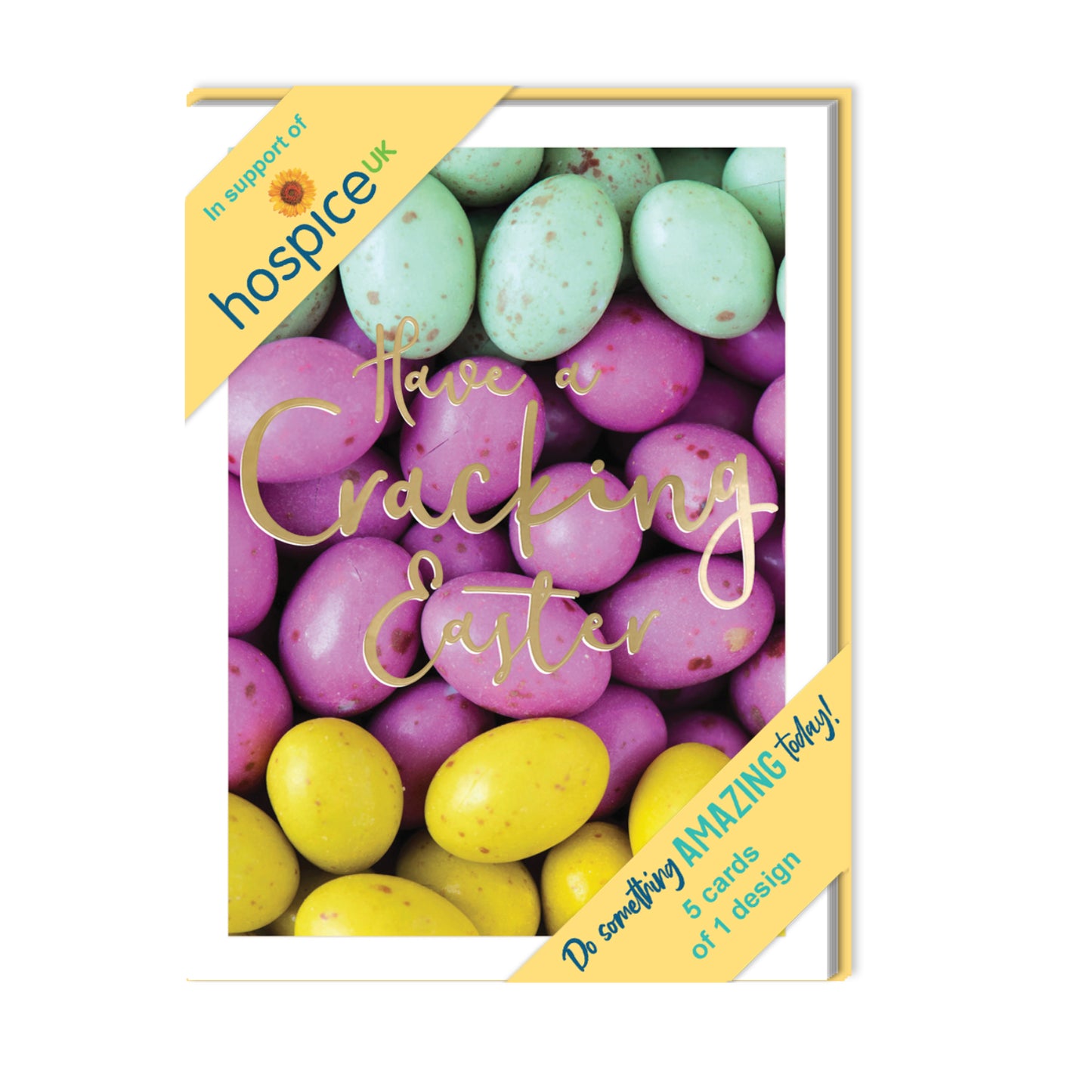 Pack of 5 Have A Cracking Easter Hospice UK Charity Easter Cards