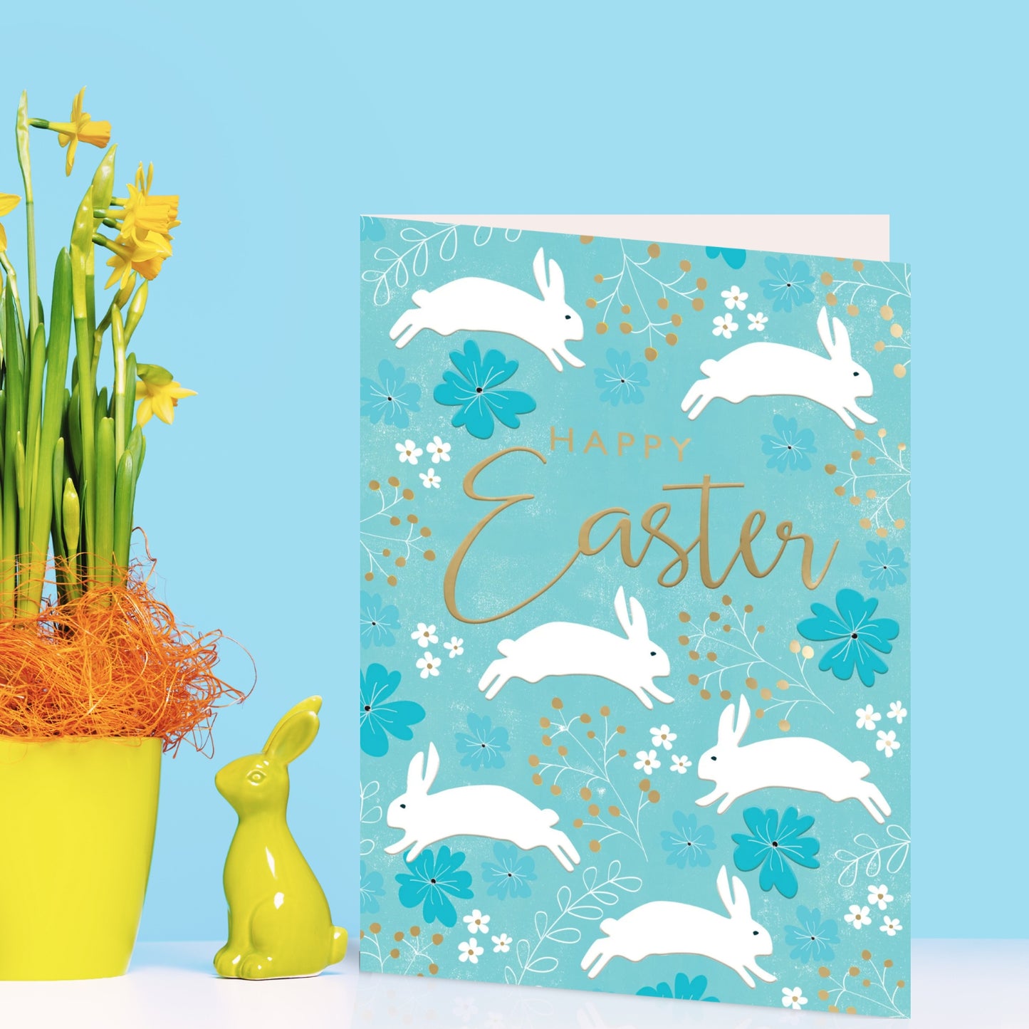 Happy Easter Bunny Bliss! Contemporary Easter Greeting Card