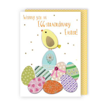 Embellished Wishing You An Egg-Straordinary Easter Hand-Finished Easter Card