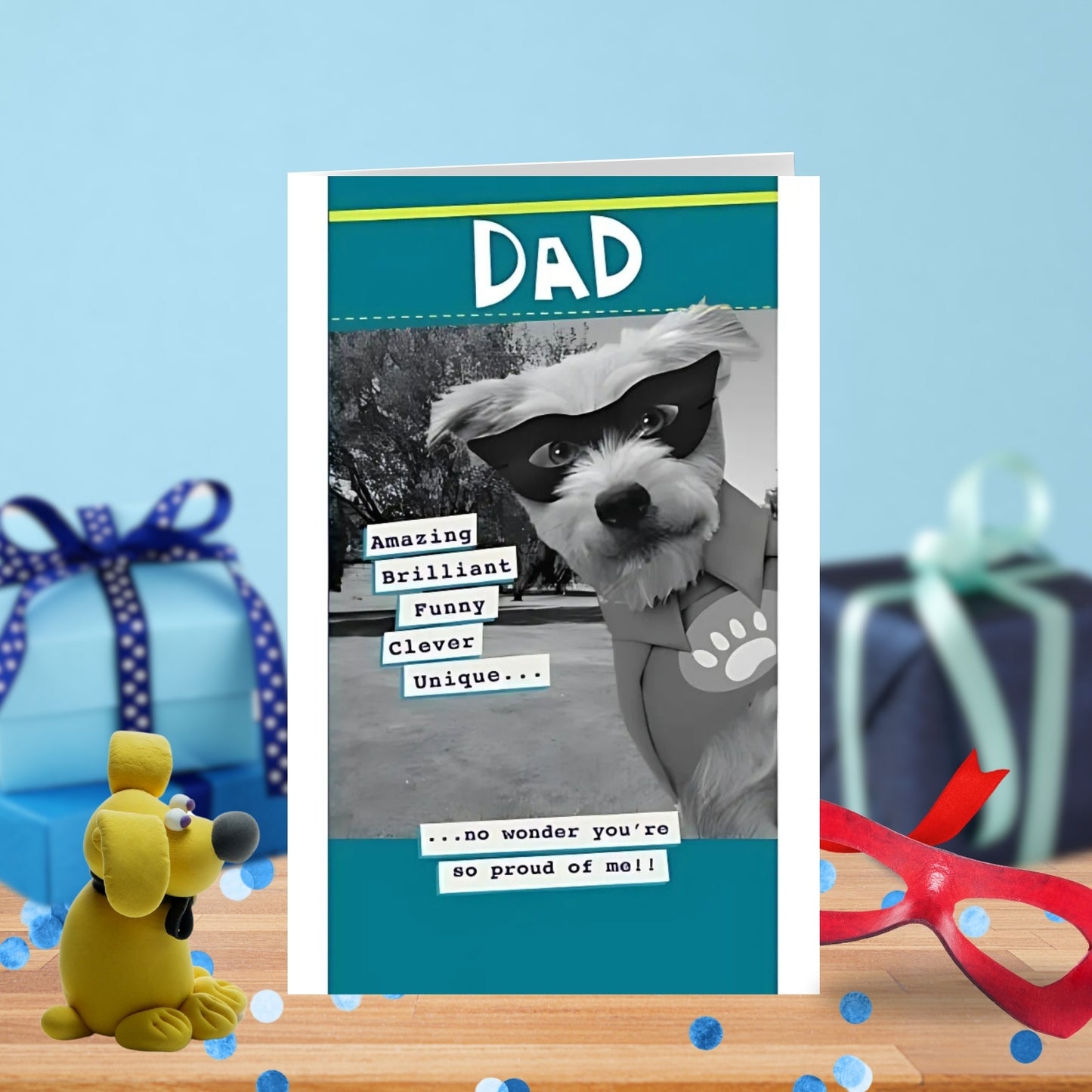 Dad Amazing & Brilliant Must Be Proud Father's Day Card