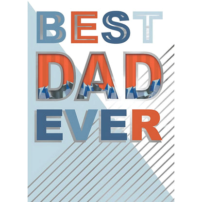 Best Dad Ever Embellished Shaker Father's Day Card