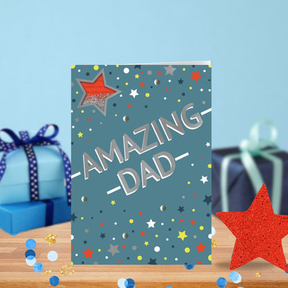 Amazing Dad Stars Embellished Father's Day Card