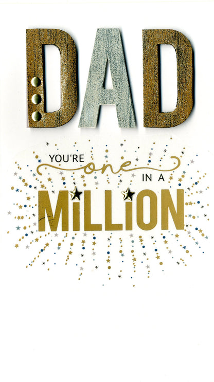 Dad One In A Million Father's Day Card