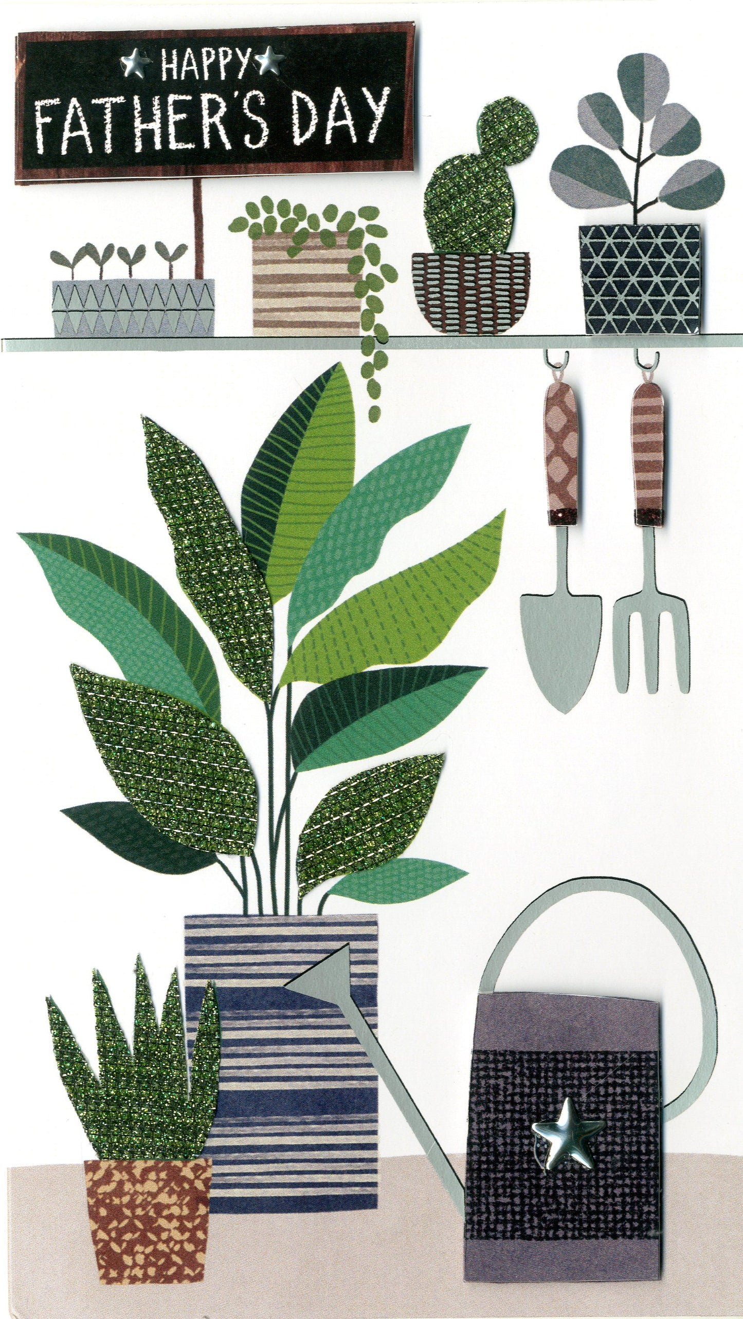 Happy Father's Day Bloomin' Fun! Hand-Finished Father's Day Greeting Card