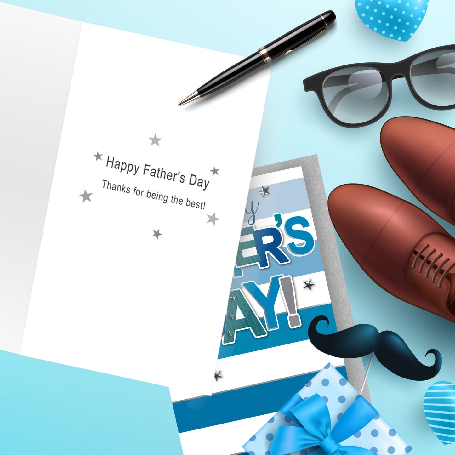 Hand-Finished Happy Father's Day Card Thank You For All You Do Embellished Card