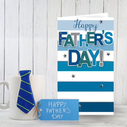 Hand-Finished Happy Father's Day Card Thank You For All You Do Embellished Card