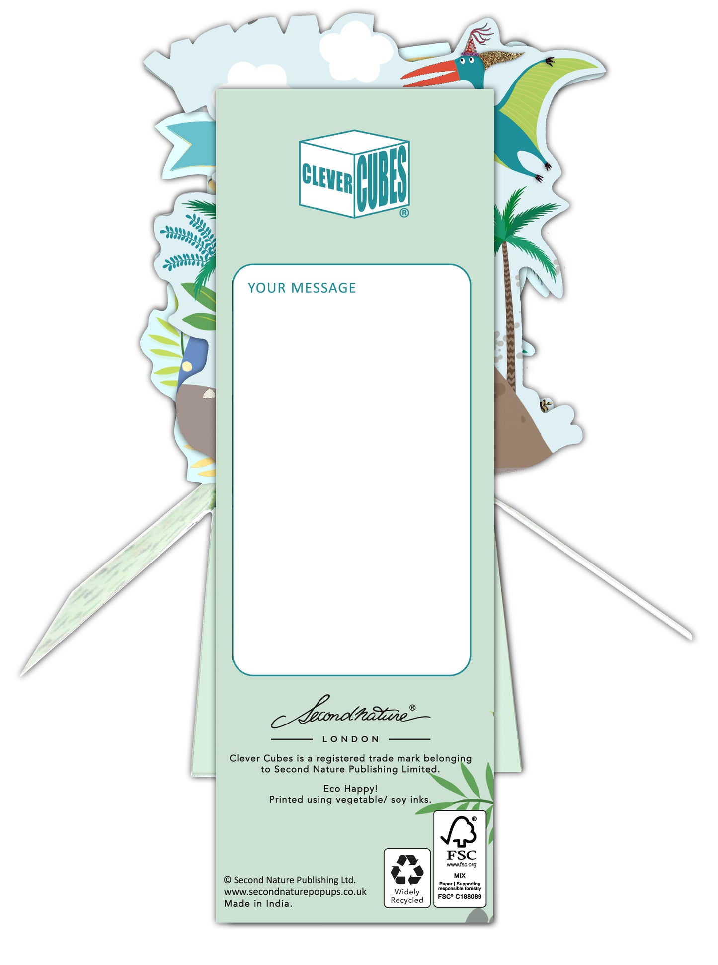 Clever Cubes Pop Up Daddy You're Raw-Some! Father's Day Pop Up Greeting Card
